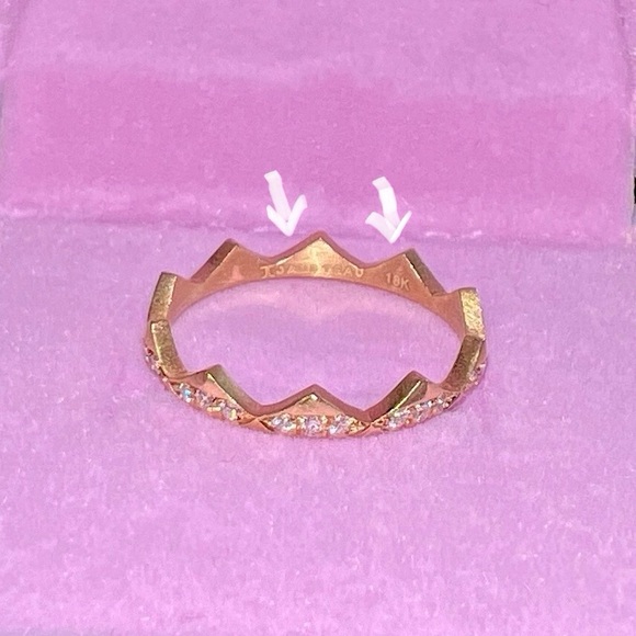 Jade Trau Clara diamond band Ring - 18K yellow gold - Picture 10 of 15